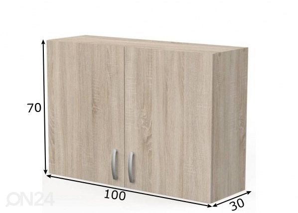 Ülemine köögikapp Paprika 100 cm mõõdud