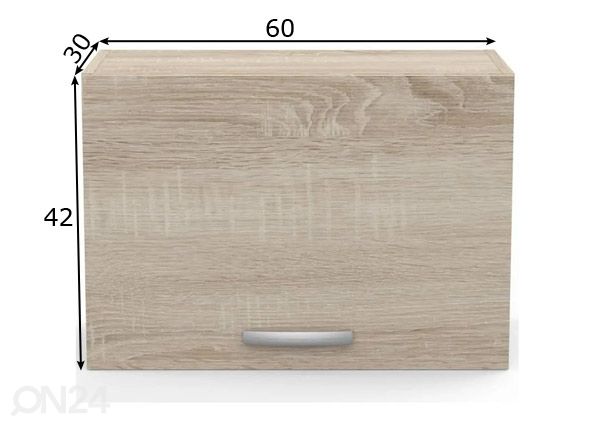 Ülemine köögikapp Paprika 60 cm mõõdud