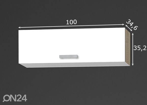 Ülemine köögikapp Zamora 100 cm