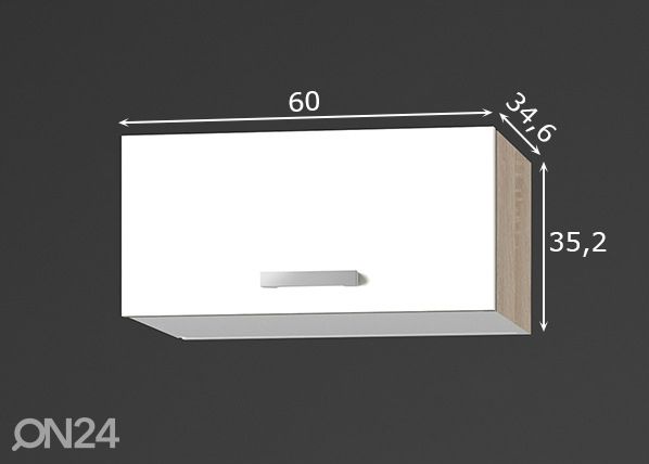Ülemine köögikapp Zamora 60 cm
