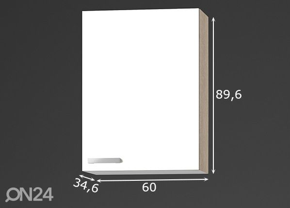 Ülemine köögikapp Zamora 60 cm mõõdud