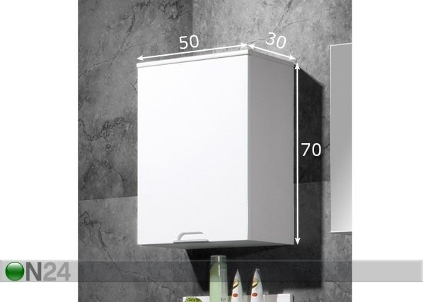 Ülemine vannitoakapp Liquid mõõdud