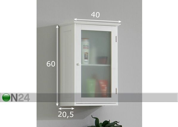 Ülemine vannitoakapp Stockholm 5 mõõdud
