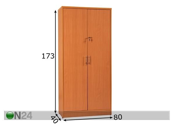 Ustega riiul mõõdud