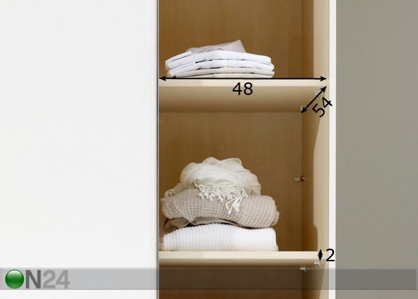 Vaheriiulid 50 cm, 2 tk mõõdud