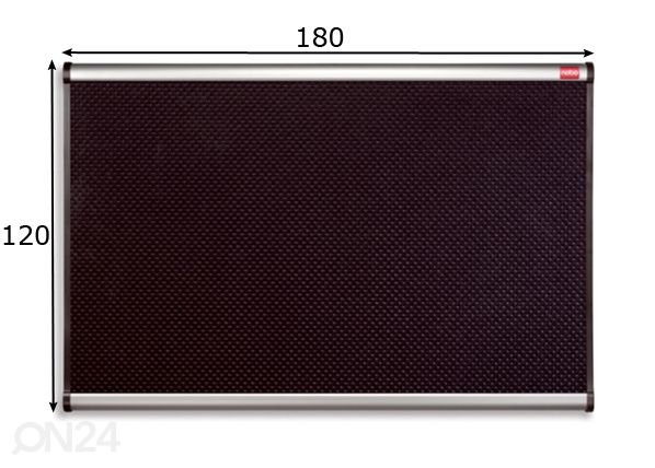 Vahttahvel Nobo foam, must 180x120 cm mõõdud