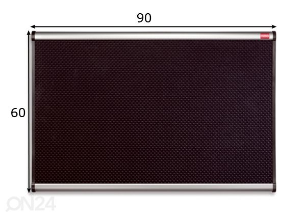 Vahttahvel Nobo foam, must 90x60 cm mõõdud