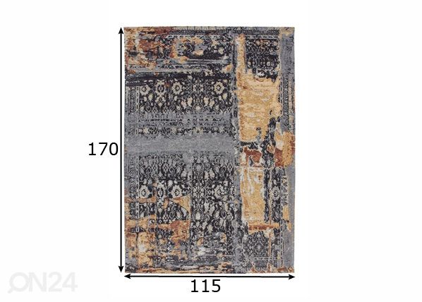 Vaip 115x170 cm mõõdud