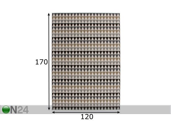 Vaip 120x170 cm mõõdud