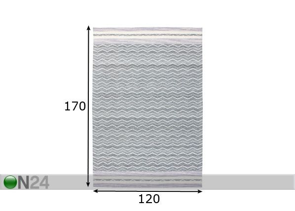 Vaip 120x170 cm mõõdud