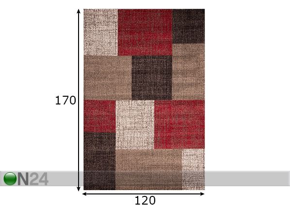 Vaip 120x170 cm mõõdud