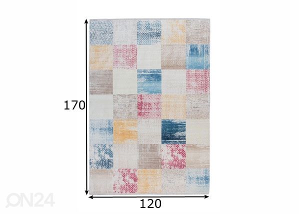 Vaip 120x170 cm mõõdud