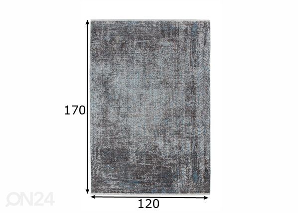 Vaip 120x170 cm mõõdud