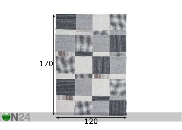 Vaip 120x170 cm mõõdud