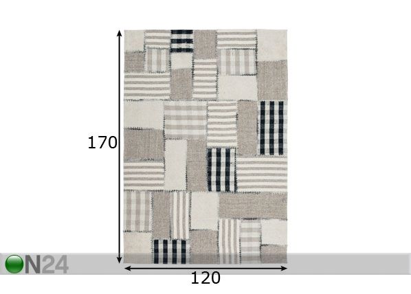 Vaip 120x170 cm mõõdud
