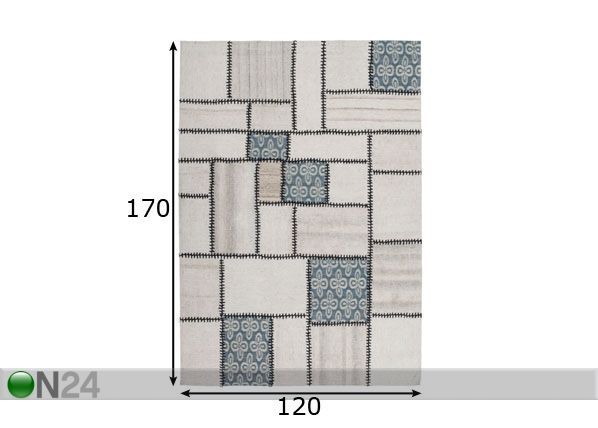Vaip 120x170 cm mõõdud