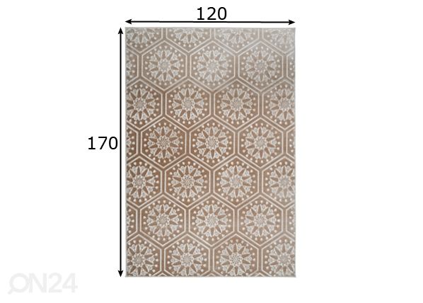 Vaip 120x170 cm mõõdud