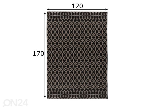 Vaip 120x170 cm mõõdud