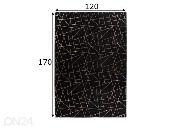 Vaip 120x170 cm mõõdud