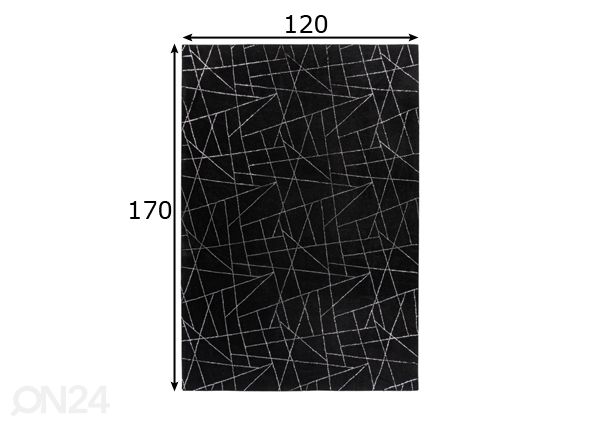 Vaip 120x170 cm mõõdud