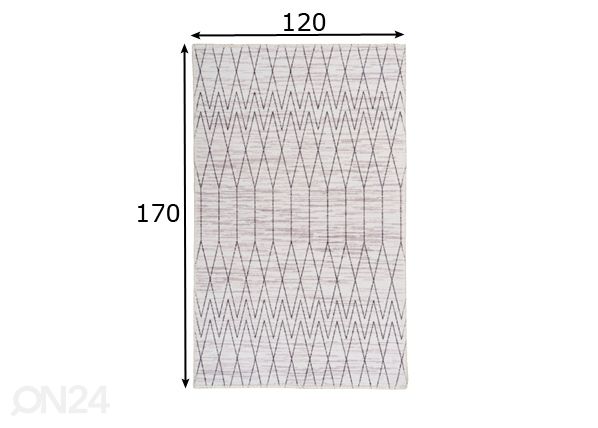 Vaip 120x170 cm mõõdud