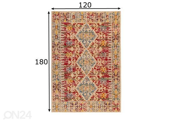 Vaip 120x180 cm mõõdud