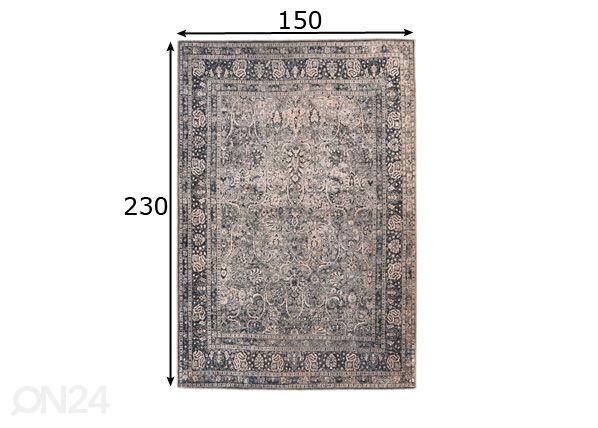 Vaip 150x230 cm mõõdud