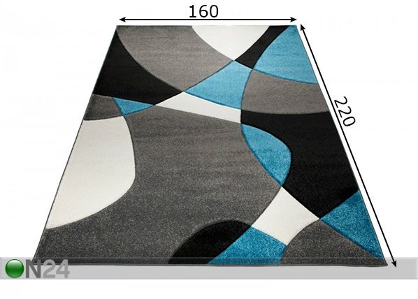 Vaip 160x220 cm mõõdud