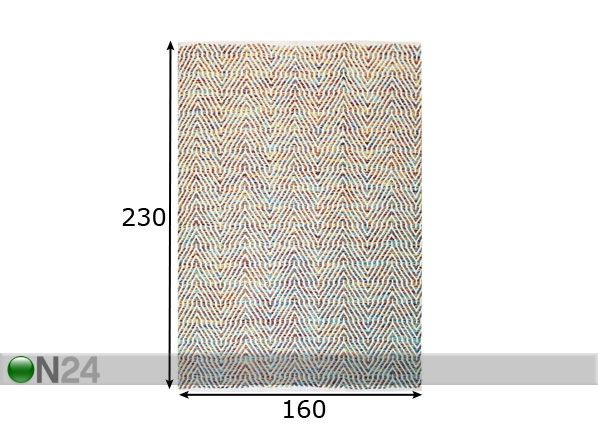 Vaip 160x230 cm mõõdud