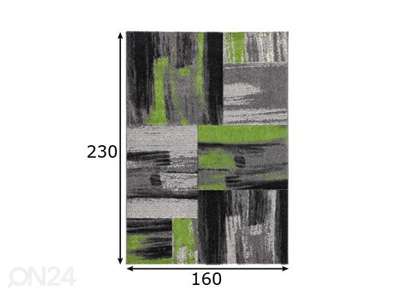 Vaip 160x230 cm mõõdud