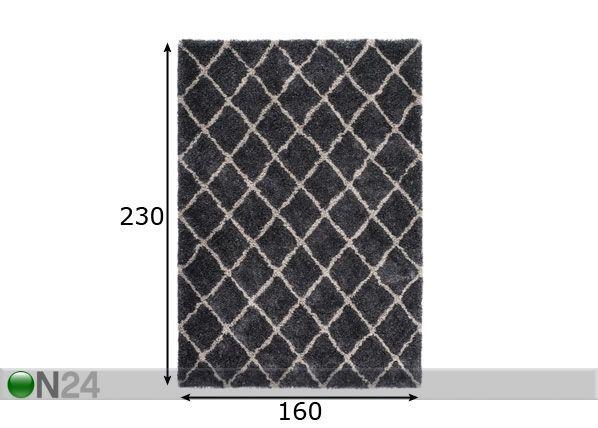 Vaip 160x230 cm mõõdud