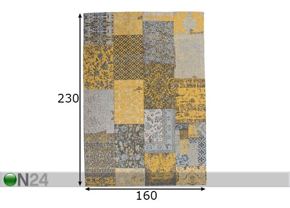 Vaip 160x230 cm mõõdud