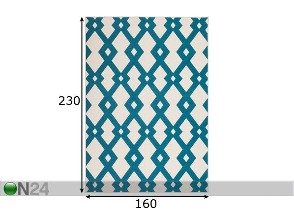 Vaip 160x230 cm mõõdud