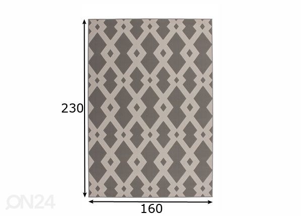 Vaip 160x230 cm mõõdud