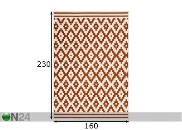 Vaip 160x230 cm mõõdud