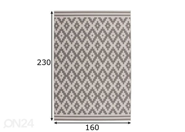 Vaip 160x230 cm mõõdud