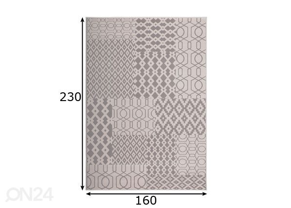 Vaip 160x230 cm mõõdud