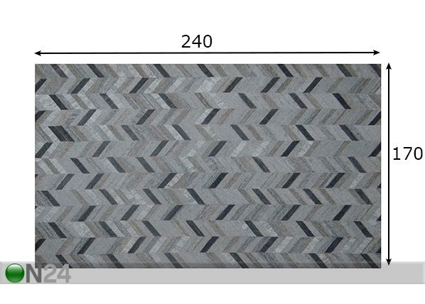 Vaip 160x230 cm mõõdud