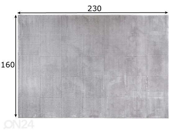 Vaip 160x230 cm mõõdud