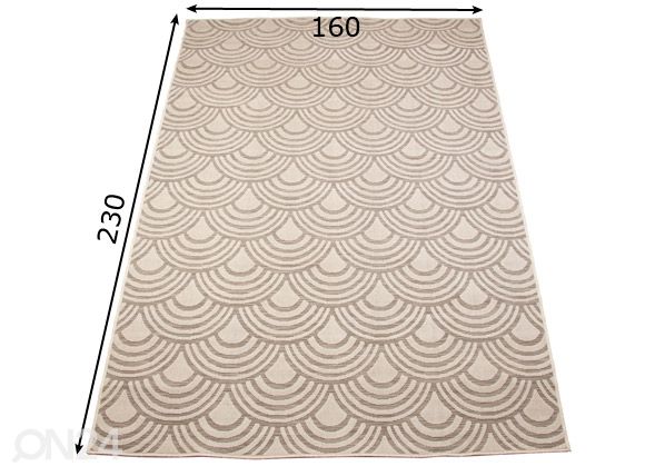 Vaip 160x230 cm mõõdud