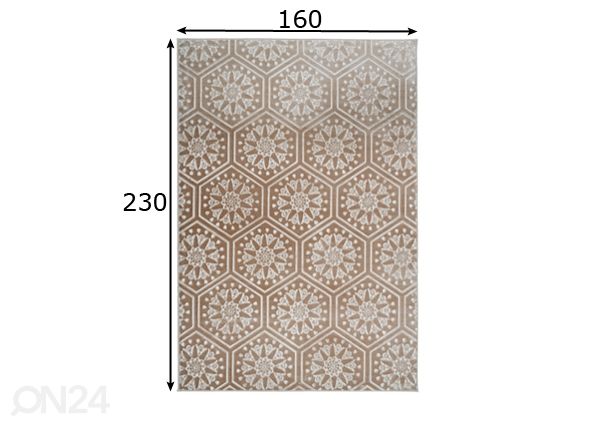 Vaip 160x230 cm mõõdud