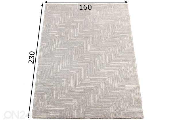 Vaip 160x230 cm mõõdud
