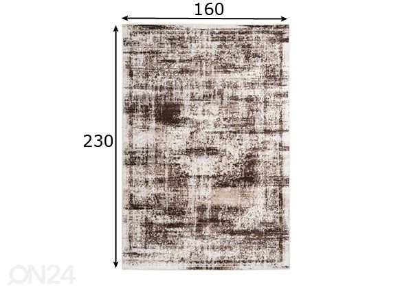 Vaip 160x230 cm mõõdud
