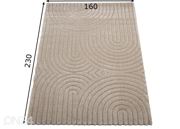 Vaip 160x230 cm mõõdud