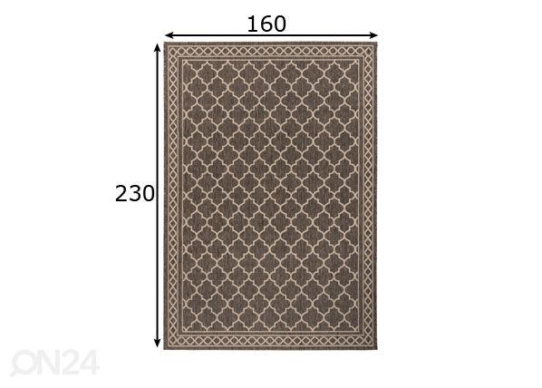 Vaip 160x230 cm mõõdud