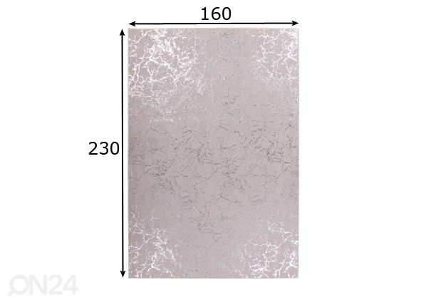 Vaip 160x230 cm mõõdud