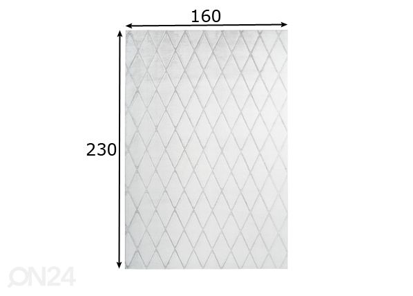 Vaip 160x230 cm mõõdud