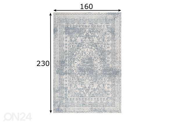 Vaip 160x230 cm mõõdud