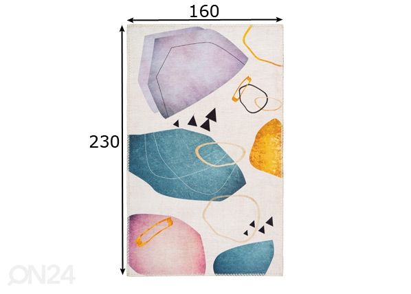 Vaip 160x230 cm mõõdud