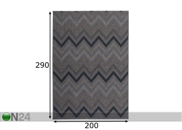 Vaip 200x290 cm mõõdud